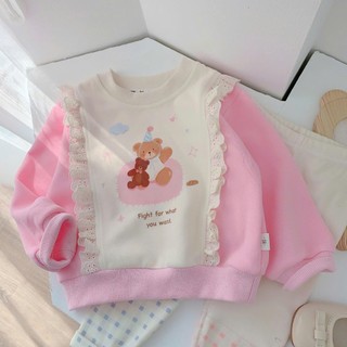 Quần áo bé gái, Bộ thu đông bé gái áo nỉ mix quần legging 9-26kg S2060 Tiểu Yến KID