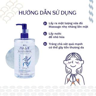 Dầu Tẩy Trang Ý Dĩ Reihaku Hatomugi Cleansing Oil (500ml)