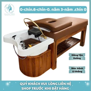 Giường gội đầu 2in1, Giường gội dưỡng sinh, bồn tai thỏ - Giường gia công giá hấp dẫn, nệm êm ái