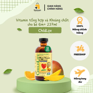 Siro Vitamin tổng hợp và Khoáng chất ChildLife Multi-Vitamin and Mineral 237ml - Nội địa Mỹ