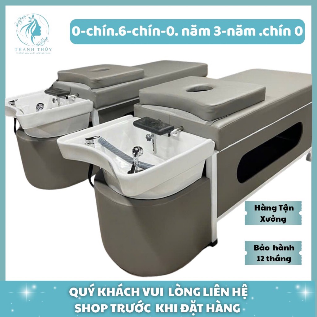 Giường gội đầu 2in1, Giường gội dưỡng sinh, bồn tai thỏ - [Nhận làm theo yêu cầu] Giá tại xưởng