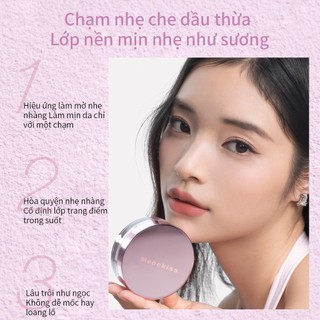 [Mới] Phấn phủ bột Mooekiss làm mát Kiểm soát dầu Chống thấm nước Chống mồ hôi dung tích 10g