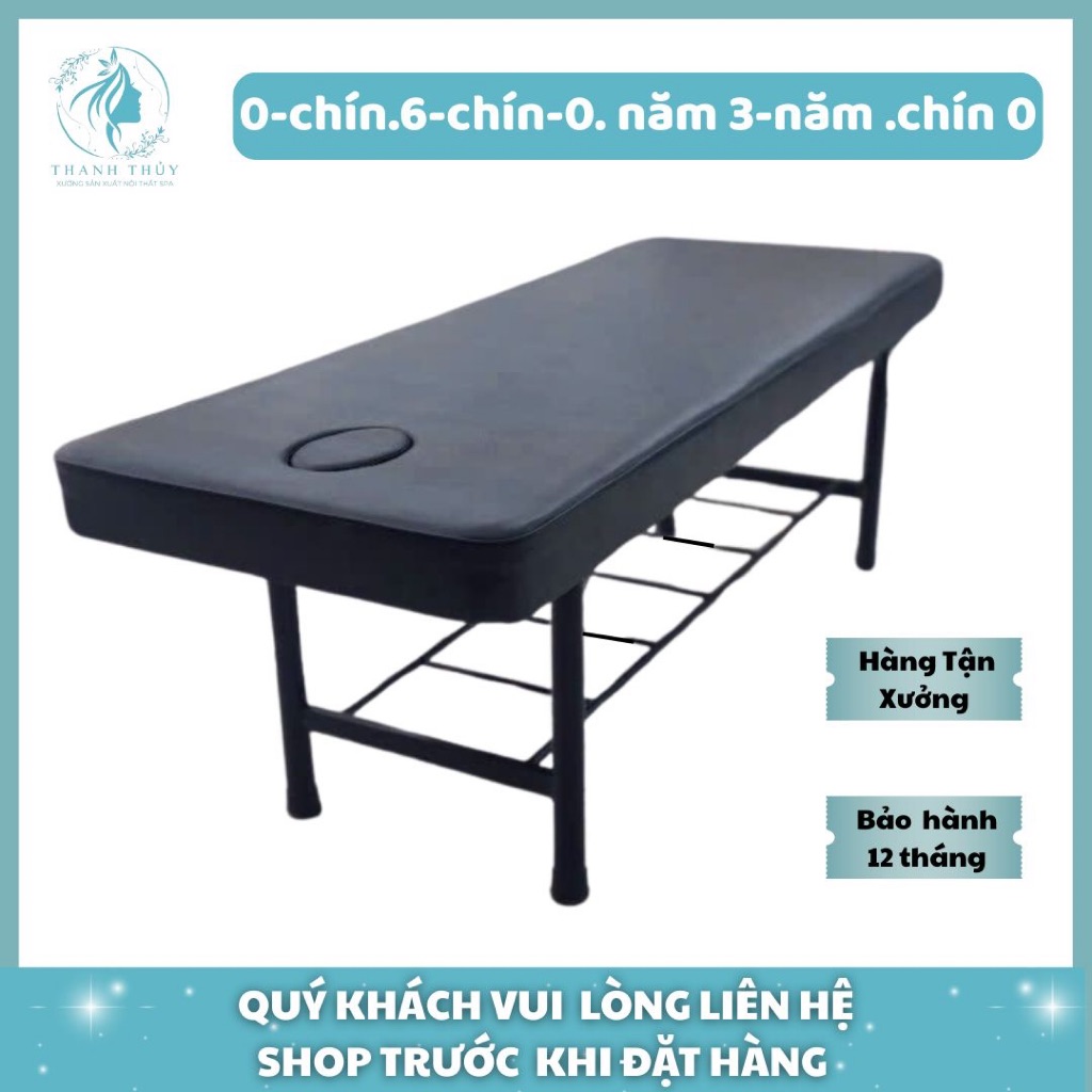 Giường spa, Giường massage body 2in1 - Khung gỗ keo chắc chắn, giường gia công đa dạng mẫu mã