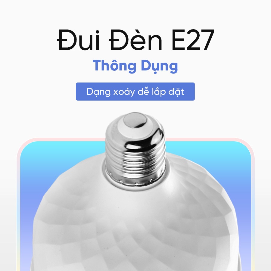 Bộ 6 bóng đèn led ATL bulb trụ kim cương 20W-60W, combo 6 bóng đèn led trụ chống nước,ánh sáng trắng