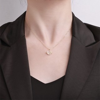 [🔥XƯỞNG SALE SẬP SÀN🔥] Dây Chuyền Mạ Vàng Đính Đá Mắt Mèo Phong Cách Hình Học Thời Trang N266