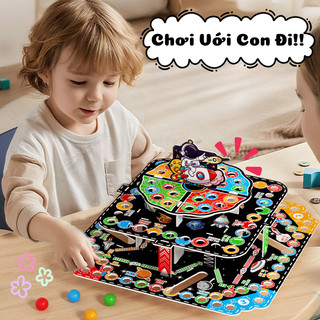 Đồ Chơi Cờ Bay 3 Tầng - Trò Chơi Giải Trí Vui Nhộn Gắn Kết Gia Đình Giúp Bé Phát Triển Não Bộ, Tư Duy Logic, Giao Tiếp