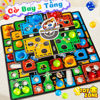 Đồ Chơi Cờ Bay 3 Tầng - Trò Chơi Giải Trí Vui Nhộn Gắn Kết Gia Đình Giúp Bé Phát Triển Não Bộ, Tư Duy Logic, Giao Tiếp