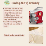 máy cán bột 20/24cm, máy cán bột bánh bao, mì sợi, pizza, mực khô tự động, lõi đồng, vỏ inox không gỉ, dễ dàng sử dụng — ảnh 7