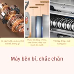 máy cán bột 20/24cm, máy cán bột bánh bao, mì sợi, pizza, mực khô tự động, lõi đồng, vỏ inox không gỉ, dễ dàng sử dụng — ảnh 2