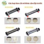 máy cán bột 20/24cm, máy cán bột bánh bao, mì sợi, pizza, mực khô tự động, lõi đồng, vỏ inox không gỉ, dễ dàng sử dụng — ảnh 5