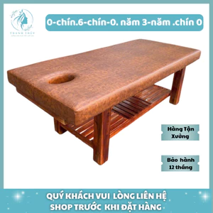 Giường spa 2in1, Giường massage body - Khung gỗ keo thịt chắc chắn, giường gia công giá tại xưởng