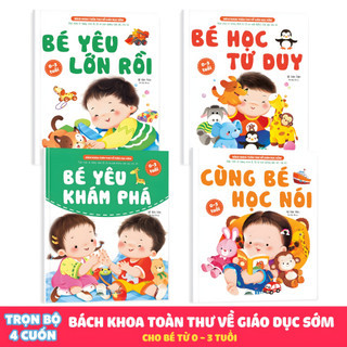 Sách - Bách Khoa Toàn Thư Về Giáo Dục Sớm - Combo 4 Cuốn Dành Cho Bé 0-3 Tuổi