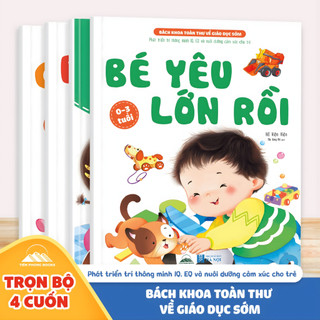 Sách - Bách Khoa Toàn Thư Về Giáo Dục Sớm - Combo 4 Cuốn Dành Cho Bé 0-3 Tuổi