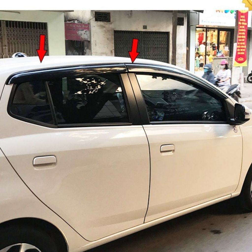 Vè che mưa xe Toyota Wigo đời 2018- 2024, 2025 nhựa đen cao cấp