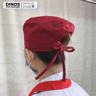 Mũ Nón Bếp Dinos Vải Kaki Chuẩn Form Cho Đầu Bếp - Nhiều Màu Lựa Chọn