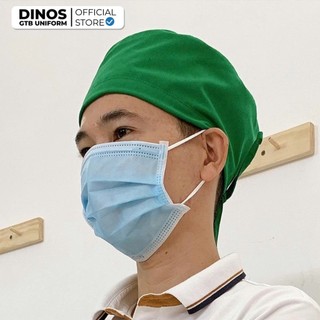 Mũ Nón Bếp Dinos Vải Kaki Chuẩn Form Cho Đầu Bếp - Nhiều Màu Lựa Chọn