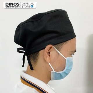 Mũ Nón Bếp Dinos Vải Kaki Chuẩn Form Cho Đầu Bếp - Nhiều Màu Lựa Chọn