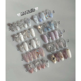 (Tặng hộp,keo) Nail Box Thiết Kế Móng Úp, Mong Giả Giáng Sinh Noel Siêu Sang Chảnh Dễ Thương M24