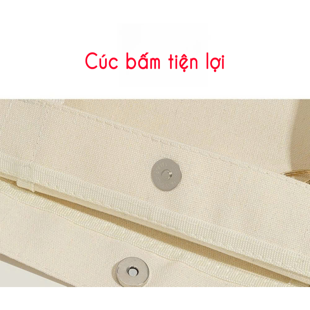 Túi cói đi biển Vintage VACHINO có nú bấm nam châm, kích thước lớn - túi tote đeo vai đa năng tdaya01