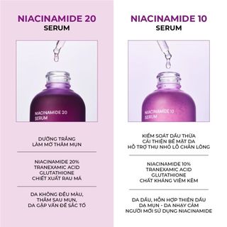 Tinh Chất Jumiso Niacinamide 10/20% Serum Kiềm Dầu Dưỡng Sáng Mờ Thâm 40ml Duduhouse