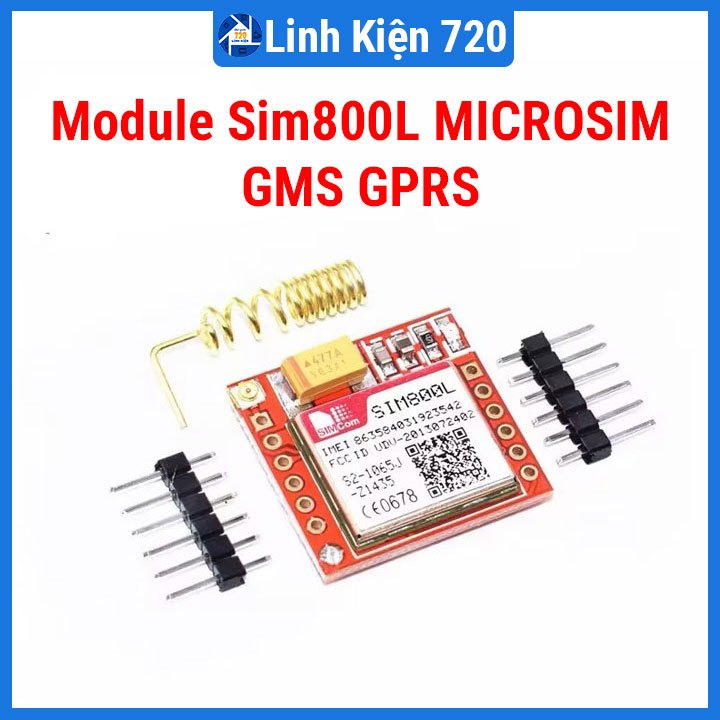 Module sim 800L MICROSIM GMS GPRS nguồn cấp 3V8-4V2 | Shopee Việt Nam