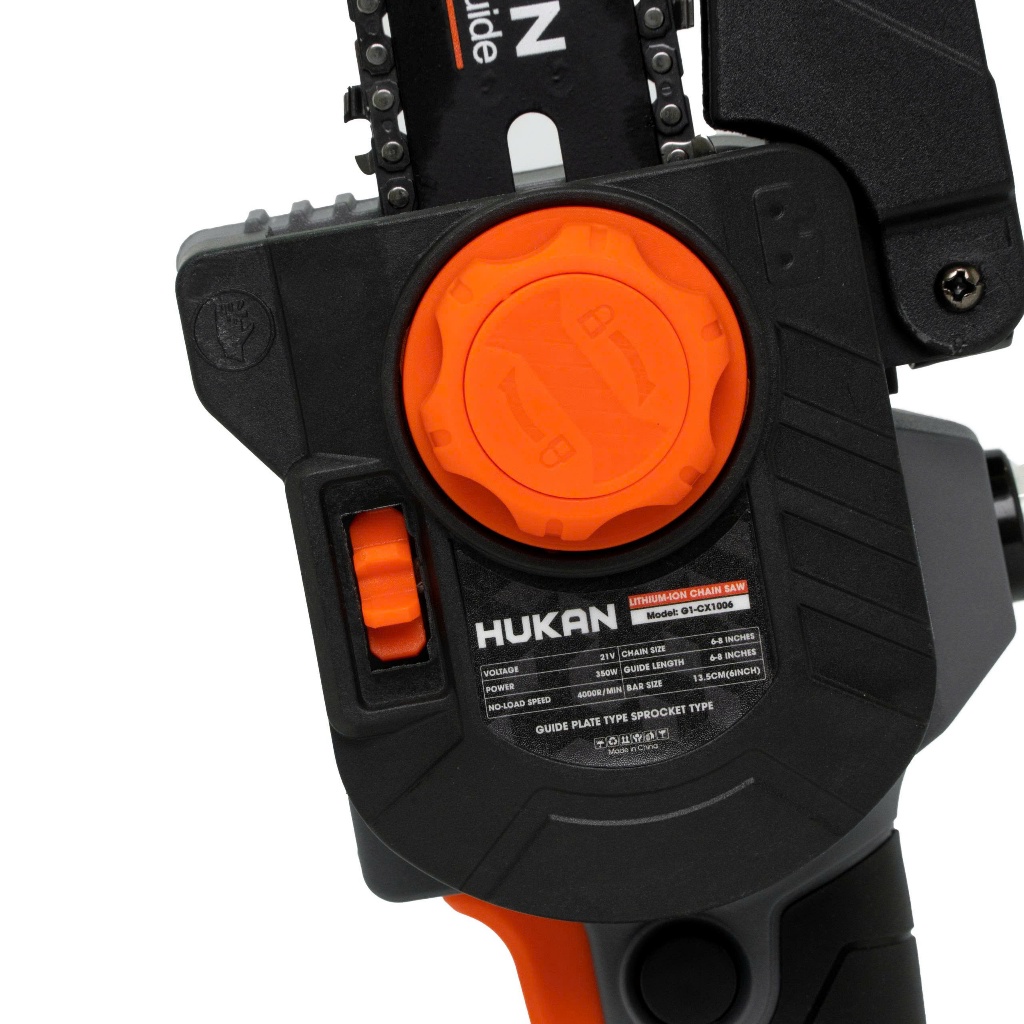Thân Máy cưa xích HUKAN pin 6INCH (GEN 1) G1-CX1006| Lam xích: 6 inch, Động cơ không chổi than, cưa thân cây, cành, tre