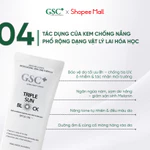 Kem Chống Nắng Nâng Tone Hàn Quốc GSC SPF 50+ / PA+++ - Phổ Rộng Dạng Vật Lý Lai Hóa Học Triple Sun Block 50ml - GC030A — ảnh 7