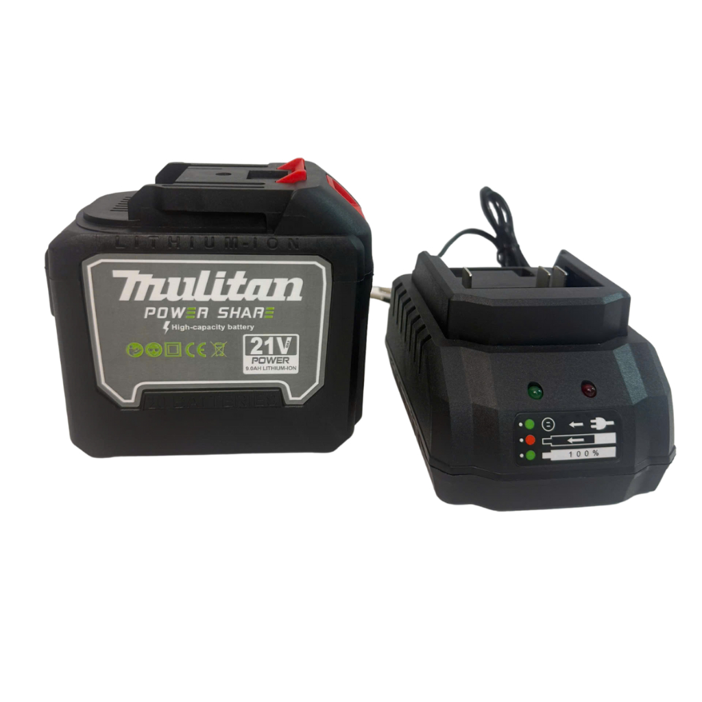 (Combo 2Pin 20Cell Mulitan Tặng Sạc)Pin 20Cell Lõi Xám Mạch 3mosfet Có Đèn Báo Dung Lượng Pin Chân Pin Phổ Thông m21-4cm