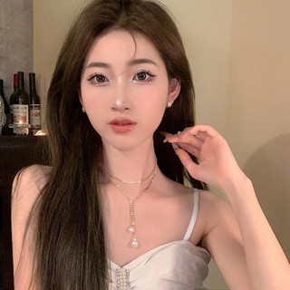 [🔥XƯỞNG SALE SẬP SÀN🔥] Dây Chuyền Vòng Cổ Hai Lớp Đính Ngọc Cao Cấp Lấp Lánh Đi Tiệc Cực Sang N248