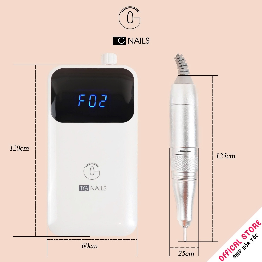 Máy mài móng tay tích điện TG NAILS model PND550