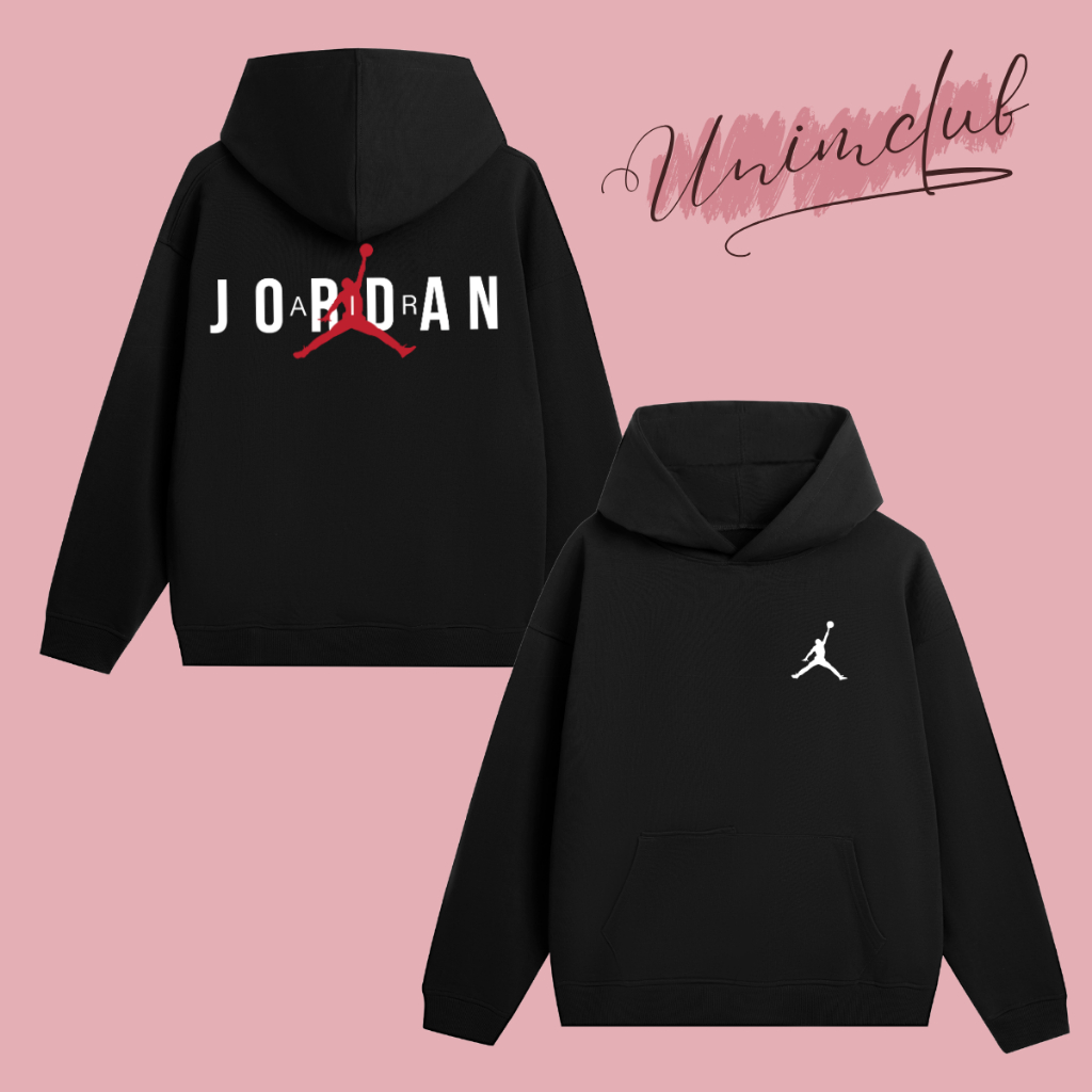 Áo Hoodie Nỉ Chân Cua Cao Cấp Jorrdan Phong Cách Đường Phố Thể Thao Form Dáng Rộng Châu Âu