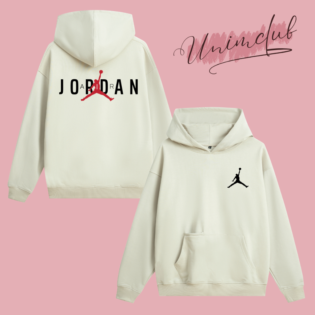 Áo Hoodie Nỉ Chân Cua Cao Cấp Jorrdan Phong Cách Đường Phố Thể Thao Form Dáng Rộng Châu Âu