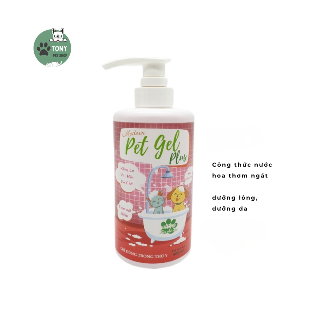 Sữa tắm cho chó mèo petgel, lọ nguyên seal 500ml