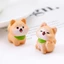 Set 3 chó shiba cute decor đỉnh, chân màn hình máy tính, xe hơi, trang trí taplo ô tô, tiểu cảnh