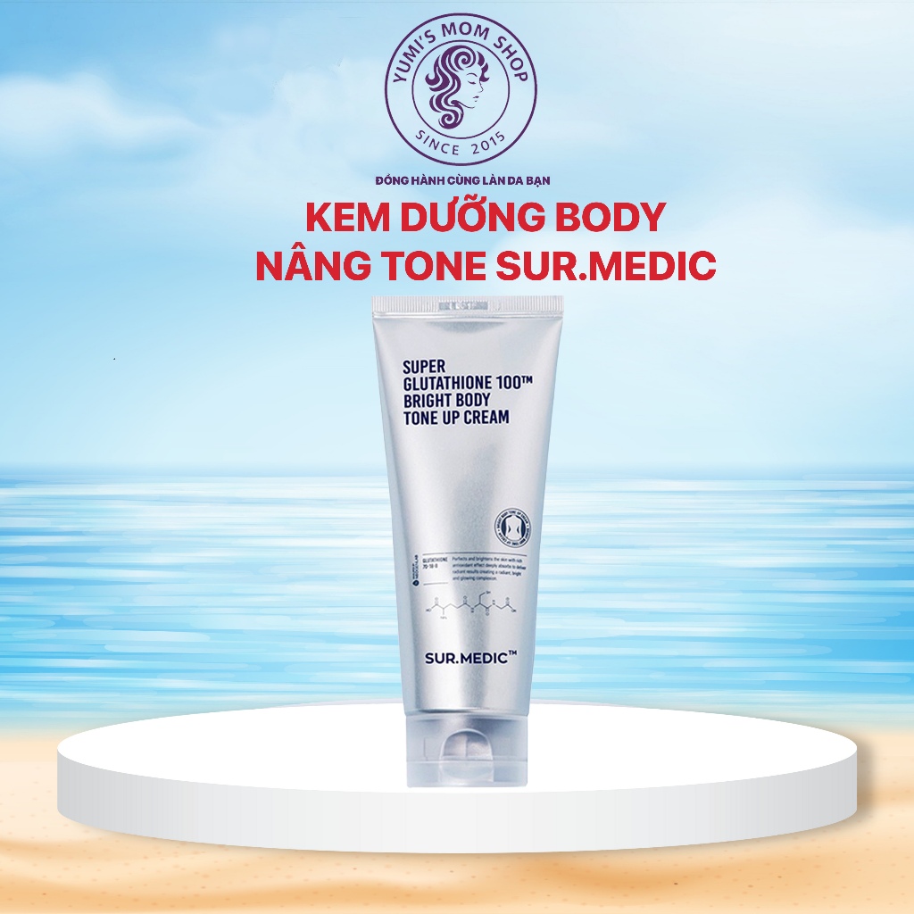 super glutathione 100 bright tone up cream dull skin for a clear and healthy glowing looking skin 🤍 SUR.MEDIC SUPER GLUTATHIONE 100