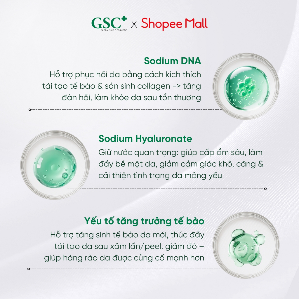 Serum Phục Hồi Da, Giảm Đỏ, Chống Lão Hóa GSC Advanced Repair Serum 15ml cho Da Peel, Da Mỏng Yếu - GC082A