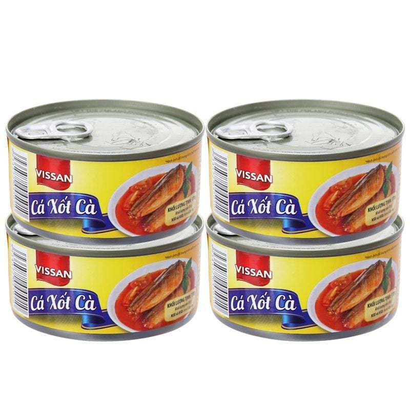 Cá xốt cà Vissan hộp 170g - đồ hộp tiện lợi