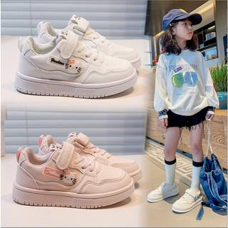 TĂNG 1 SZ Giày Thể Thao Mèo Hello Kitty Quai Dán Màu Hồng Pastel Cho Bé Gái Từ 4 Tuổi K155