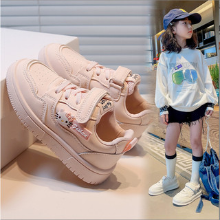 TĂNG 1 SZ Giày Thể Thao Mèo Hello Kitty Quai Dán Màu Hồng Pastel Cho Bé Gái Từ 4 Tuổi K155