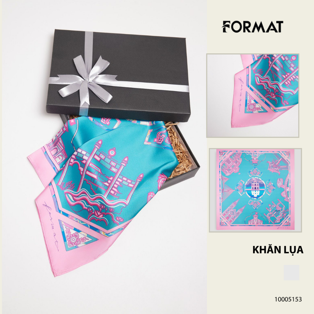 Khăn thời trang nữ Format 10005546 KÍCH THƯỚC110x110cm
