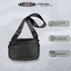 {CAO CẤP} Túi đeo chéo Nam nữ đen ngang M.E.N caro nỗi bật DE2 {DEAL SỐC}