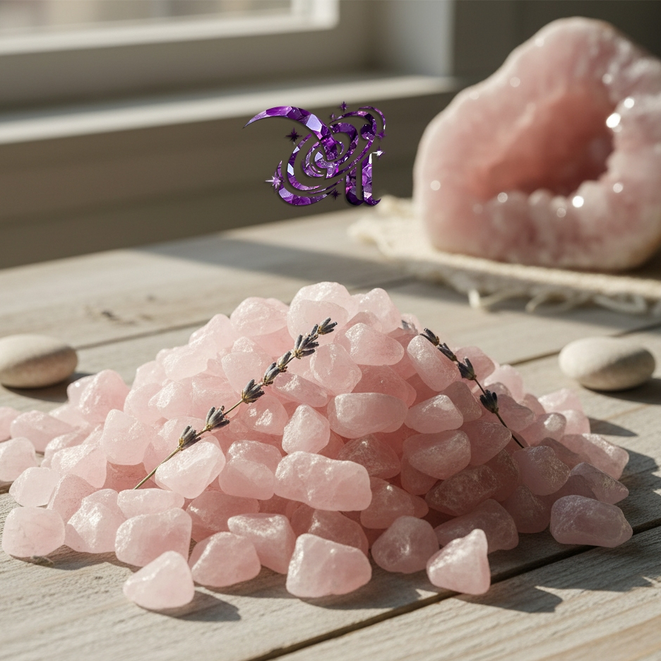 Đá Thạch Anh Hồng tự nhiên (Rose Quartz) - Giúp hòa hợp, chữa lành tinh thần, đá năng lượng tình cảm
