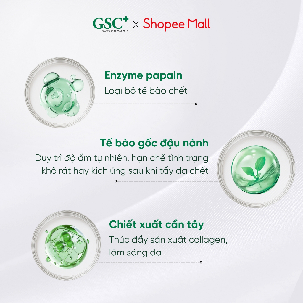 Tẩy Da Chết Sinh Học GSC Natural Peeling – Peeling Da Làm Sạch Nhẹ Nhàng, Không Bào Mòn - GC101A