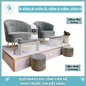 Ghê sofa làm nail, ghế làm nail chân, ghế nail đôi, ghế nail đơn đẹp nhỏ gọn, Nhận đặt theo yêu cầu