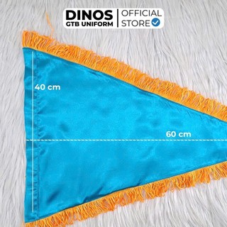 Cờ Tam Giác DINOS GTB Vải Phi Bòng 40x60cm Dành Cho Hướng Dẫn Viên