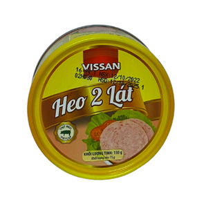 Heo 2 lát Vissan hộp 150g - đồ hộp tiện lợi