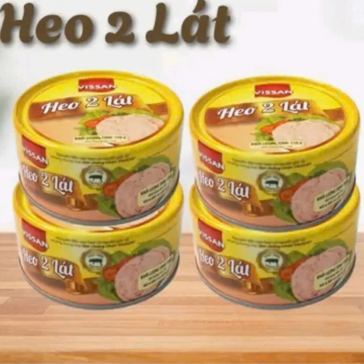 Heo 2 lát Vissan hộp 150g - đồ hộp tiện lợi