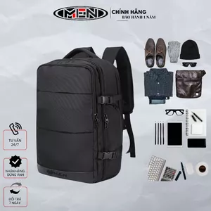 Balo học sinh có sạt USB công nghệ mới M.E.N SuntownFull đen dã ngoại {Mua 1 tặng 1}