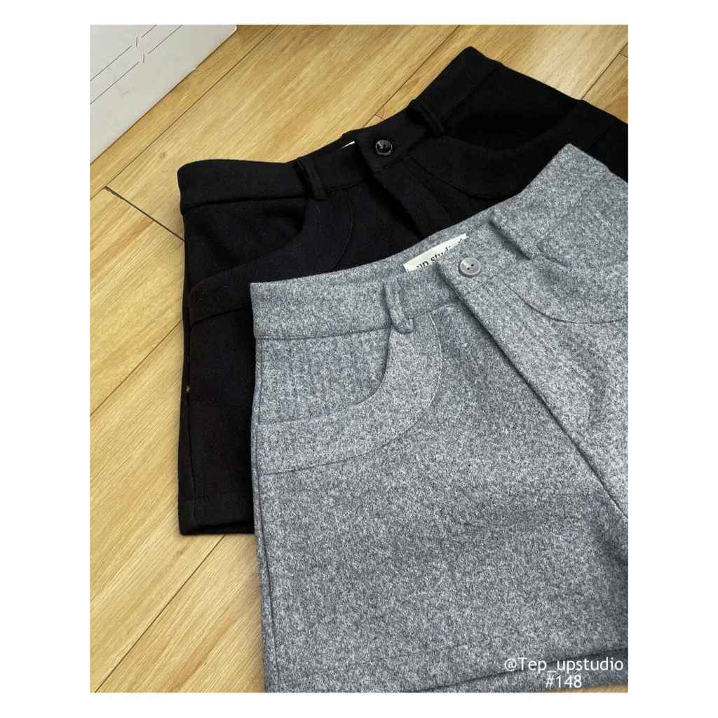 Quần Sooc Nữ Chất Dạ Ép Cạp Cao Phối Túi Ốp, Quần Đùi Nữ Dáng A Phong Cách Hàn Quốc - 29feb.closet - Q77 | BigBuy360 - bigbuy360.vn