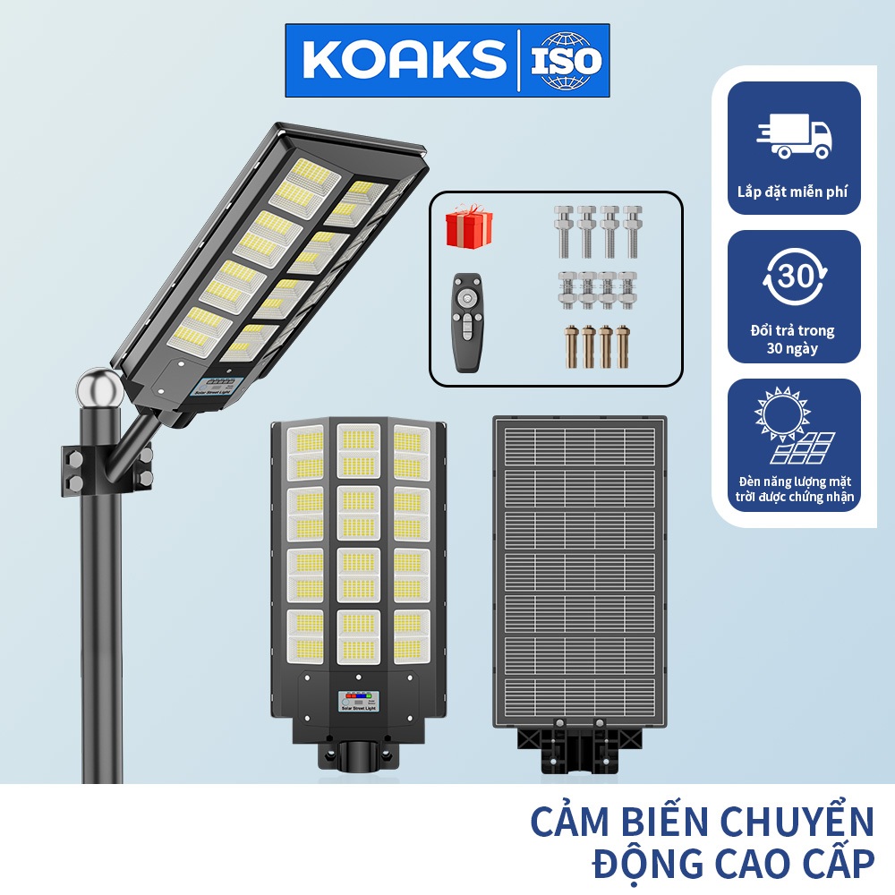Đèn Năng Lượng Mặt Trời Sân Vườn LIGHTING Loại Đèn Đường Liền Thể 5000W 10000W 20000W Có Cảm Biến Chuyển Động